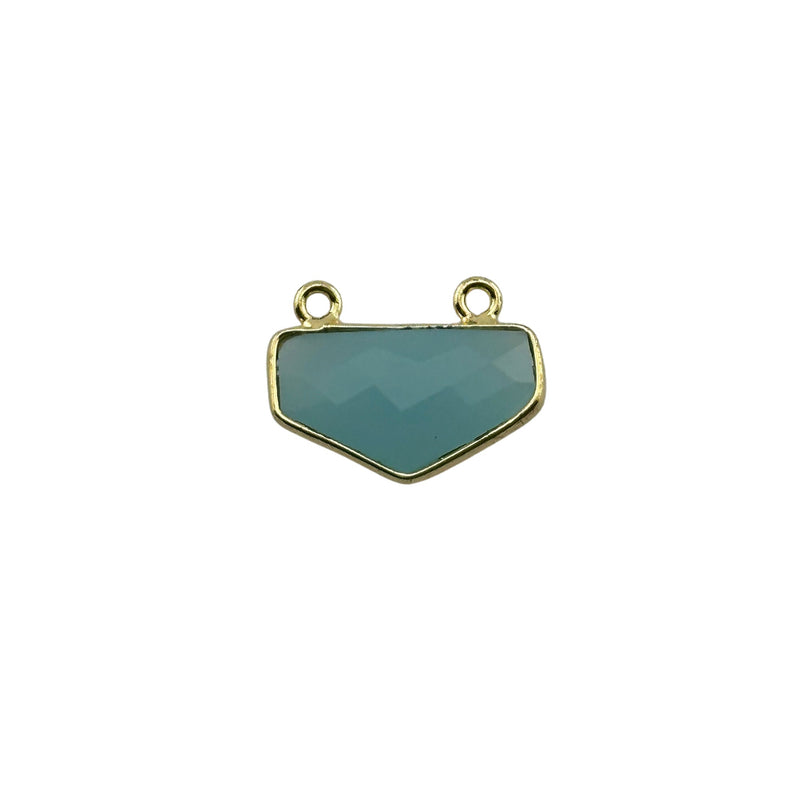 Boho Chic Chalcedony Blue Bezel Pendant - Handcrafted Gemstone Necklace in 925 Sterling Silver with Stunning Finishes