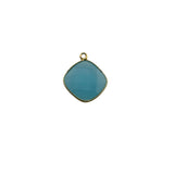 Boho Chic Chalcedony Blue Bezel Pendant - Handcrafted Gemstone Necklace in 925 Sterling Silver with Stunning Finishes