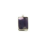 Boho Chic Amethyst Bezel Pendant - Handcrafted Gemstone Necklace in 925 Sterling Silver with Stunning Finishes
