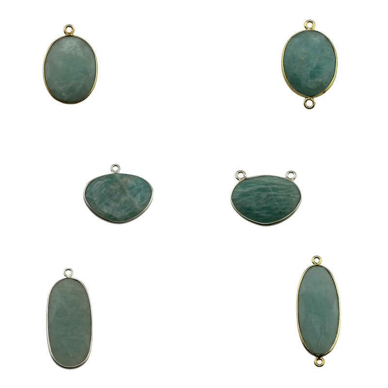 Gemstone Oval Bezel Connector – 925 Sterling Silver | Jewelry Making Supply