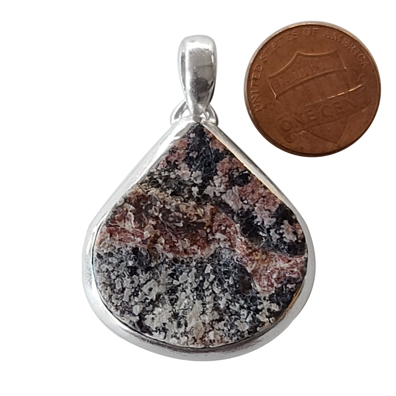 Rhodonite handmade gemstone pendants.