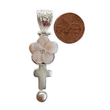 Shell carved and freshwater pearl handmade gemstone pendants.