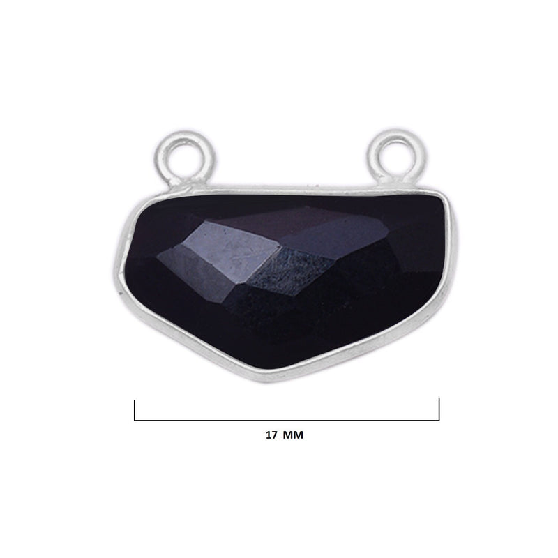 Boho Chic Black Onyx Bezel Pendant - Handcrafted Gemstone Necklace in 925 Sterling Silver with Stunning Finishes