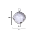 Boho Chic Clear Qurtz Bezel Pendant - Handcrafted Gemstone Necklace in 925 Sterling Silver with Stunning Finishes