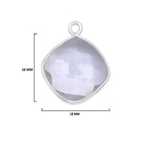 Boho Chic Clear Qurtz Bezel Pendant - Handcrafted Gemstone Necklace in 925 Sterling Silver with Stunning Finishes