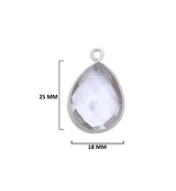 Boho Chic Clear Quartz Bezel Pendant - Handcrafted Gemstone Necklace in 925 Sterling Silver with Stunning Finishes