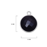 Boho Chic Black Onyx Bezel Pendant - Handcrafted Gemstone Necklace in 925 Sterling Silver with Stunning Finishes