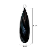 Boho Chic Black Onyx Bezel Pendant - Handcrafted Gemstone Necklace in 925 Sterling Silver with Stunning Finishes
