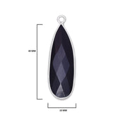 Boho Chic Black Onyx Bezel Pendant - Handcrafted Gemstone Necklace in 925 Sterling Silver with Stunning Finishes