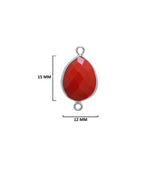 Boho Chic Coral Bezel Pendant - Handcrafted Gemstone Necklace in 925 Sterling Silver with Stunning Finishes
