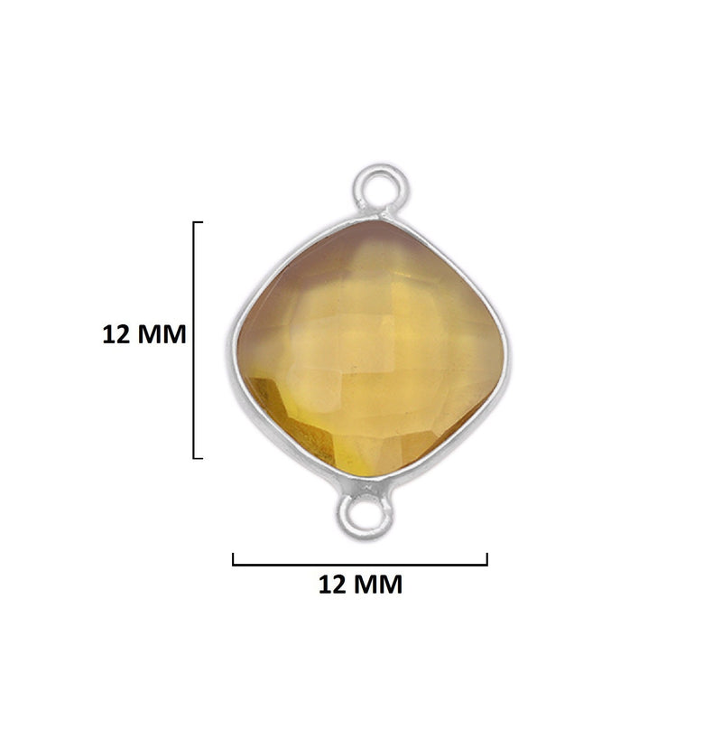 Boho Chic Lemon Quartz Bezel Pendant - Handcrafted Gemstone Necklace in 925 Sterling Silver with Stunning Finishes