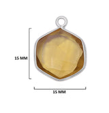 Boho Chic Lemon Quart Bezel Pendant - Handcrafted Gemstone Necklace in 925 Sterling Silver with Stunning Finishes