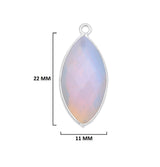 Boho Chic Opalite Bezel Pendant - Handcrafted Gemstone Necklace in 925 Sterling Silver with Stunning Finishes