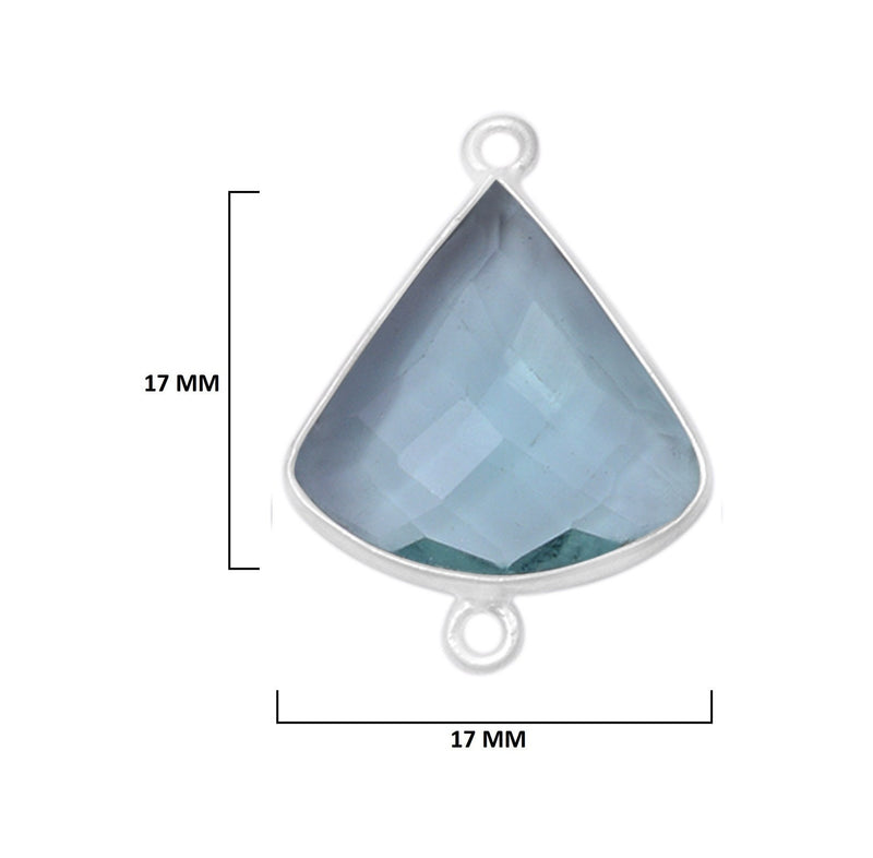 Boho Chic London Blue Topaz Bezel Pendant - Handcrafted Gemstone Necklace in 925 Sterling Silver with Stunning Finishes
