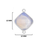 Boho Chic Opalite Bezel Pendant - Handcrafted Gemstone Necklace in 925 Sterling Silver with Stunning Finishes