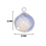 Boho Chic Opalite Bezel Pendant - Handcrafted Gemstone Necklace in 925 Sterling Silver with Stunning Finishes