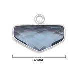 London Blue Topaz Sterling Silver Pendant – Boho Chic Gemstone Necklace