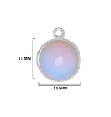 Boho Chic Opalite Bezel Pendant - Handcrafted Gemstone Necklace in 925 Sterling Silver with Stunning Finishes