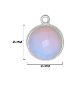 Boho Chic Opalite Bezel Pendant - Handcrafted Gemstone Necklace in 925 Sterling Silver with Stunning Finishes