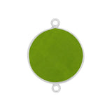 Boho Chic Peridot Bezel Pendant - Handcrafted Gemstone Necklace in 925 Sterling Silver with Stunning Finishes