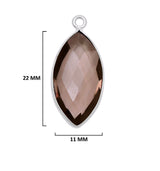 Boho Chic Smoky Quartz Bezel Pendant - Handcrafted Gemstone Necklace in 925 Sterling Silver with Stunning Finishes