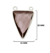 Boho Chic Smoky Quartz Bezel Pendant - Handcrafted Gemstone Necklace in 925 Sterling Silver with Stunning Finishes