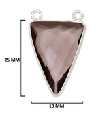 Boho Chic Smoky Quartz Bezel Pendant - Handcrafted Gemstone Necklace in 925 Sterling Silver with Stunning Finishes