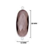 Smoky Quartz Sterling Silver Bezel Pendant - Boho Gemstone Necklace