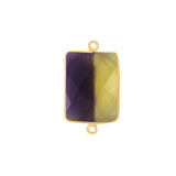 Boho Chic Ametrine Bezel Pendant - Handcrafted Gemstone Necklace with 24kt Gold Plating