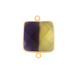 Boho Chic Ametrine Bezel Pendant - Handcrafted Gemstone Necklace with 24kt Gold Plating