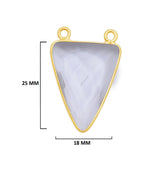 Boho Chic Clear Quartz Bezel Pendant - Handcrafted Gemstone Necklace with 24kt Gold Plating