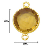 Boho Chic Lemon Quartz Bezel Pendant - Handcrafted Gemstone Necklace with 24kt Gold Plating