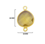 Boho Chic Lemon Quartz Bezel Pendant - Handcrafted Gemstone Necklace with 24kt Gold Plating