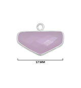 Pink Chalcedony Gemstone Charms