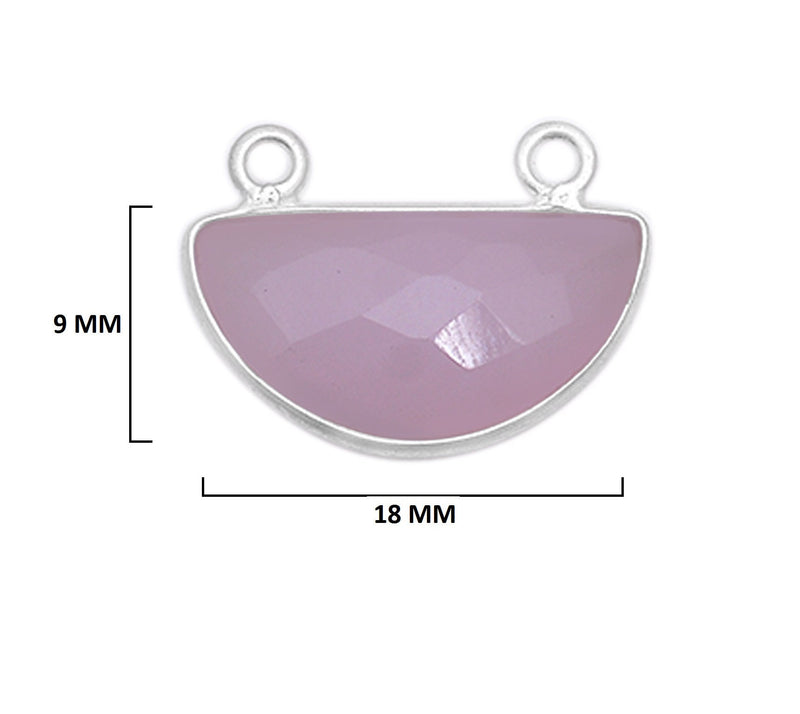 Pink Chalcedony Gemstone Charms