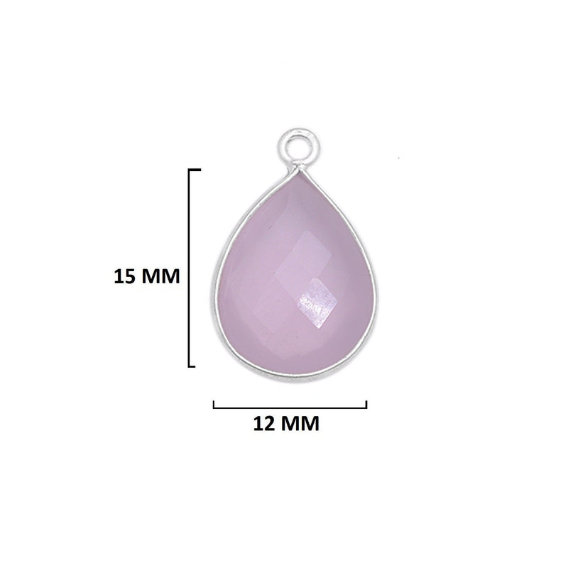 Sterling Silver-Plated Bezel Charms