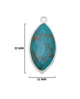 Natural Marquise/Evil Eye-Shaped Pendants
