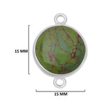 Sterling Silver-Plated Bezel Charms