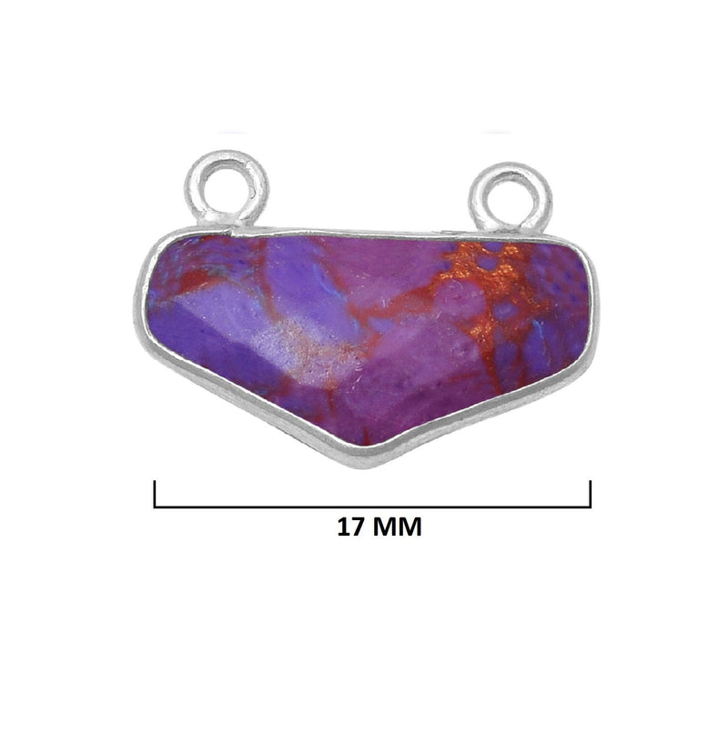 Purple Turquoise Gemstone Charms