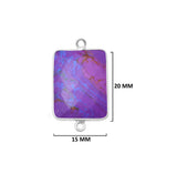 Sterling Silver-Plated Bezel Charms