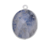 Rainbow Moonstone Oval Pendant - Boho Chic Gemstone Necklace with 925 Sterling Silver Elegance