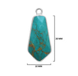 Blue Turquoise Gemstone Charms