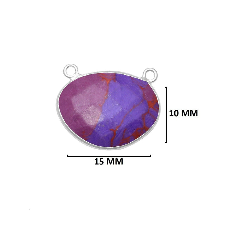 Purple Turquoise Gemstone Charms