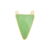 24K Gold Plated Over Sterling Silver-Plated Bezel Charms