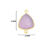 Pink Chalcedony Gemstone Charms