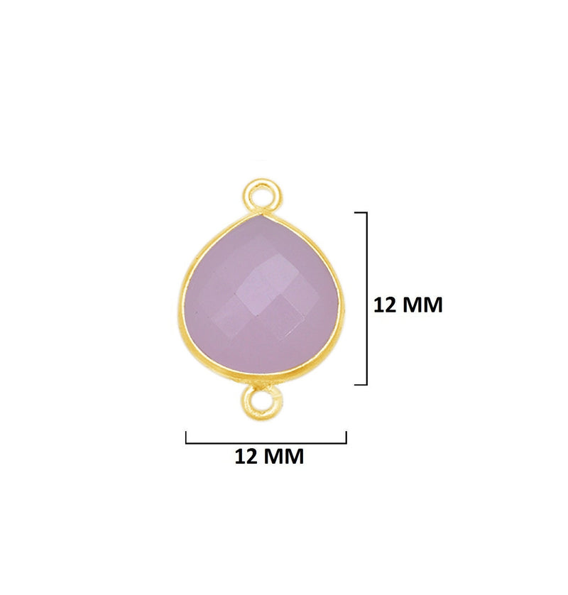 Pink Chalcedony Gemstone Charms
