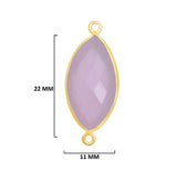 Pink Chalcedony Gemstone Charms