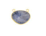 Rainbow Moonstone Oval Pendant - Boho Chic Gemstone Necklace with 24kt Gold Elegance