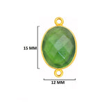 Serpentine Stone Necklace Jewelry Making 10X15 12X15 13X30 15X18 15X20 18X25 8X10 Oval Bezel Charms 24K Gold Plated Over 925 Sterling Silver