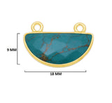 Blue Turquoise Gemstone Charms